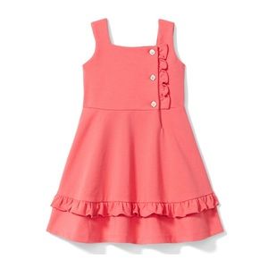 Janie and Jack Girls Ruffle Ponte Dress Size 6